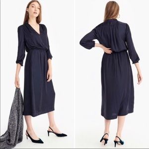 J. Crew Point Sur Draped Cinch Waist V-
Neck Dress- like new! Worn once!